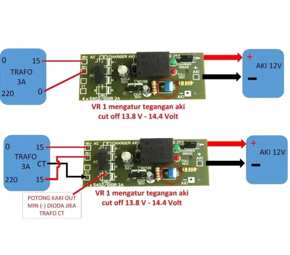 Kit Charger 12V GMLITE 258 Kota Malang Gratis Antar