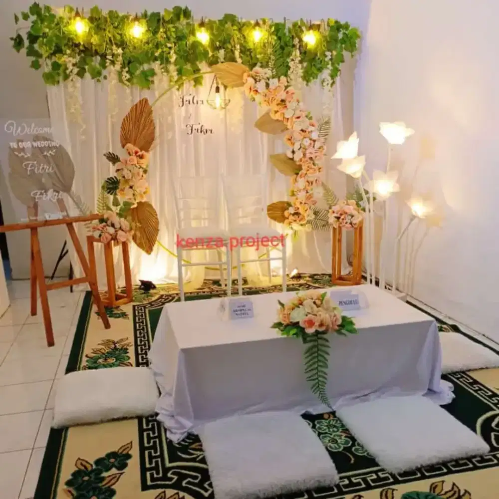 Dekorasi akad nikah murah