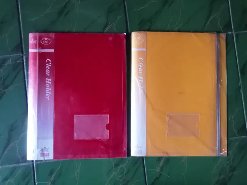 2 BUAH CLEAR HOLDER BARU F4 ISI 80 POCKET MERK FELIX