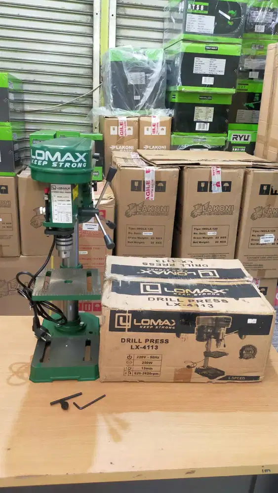 Mesin Bor Bench Drill 13mm (Bor Duduk) - LOMAX ZJ4113 / WESTCO ZJ4113