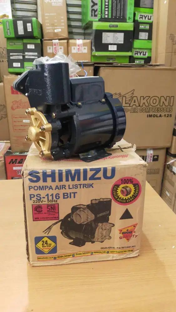 Mesin Pompa Air Sumur Dangkal Manual - SHIMIZU PS116 BIT