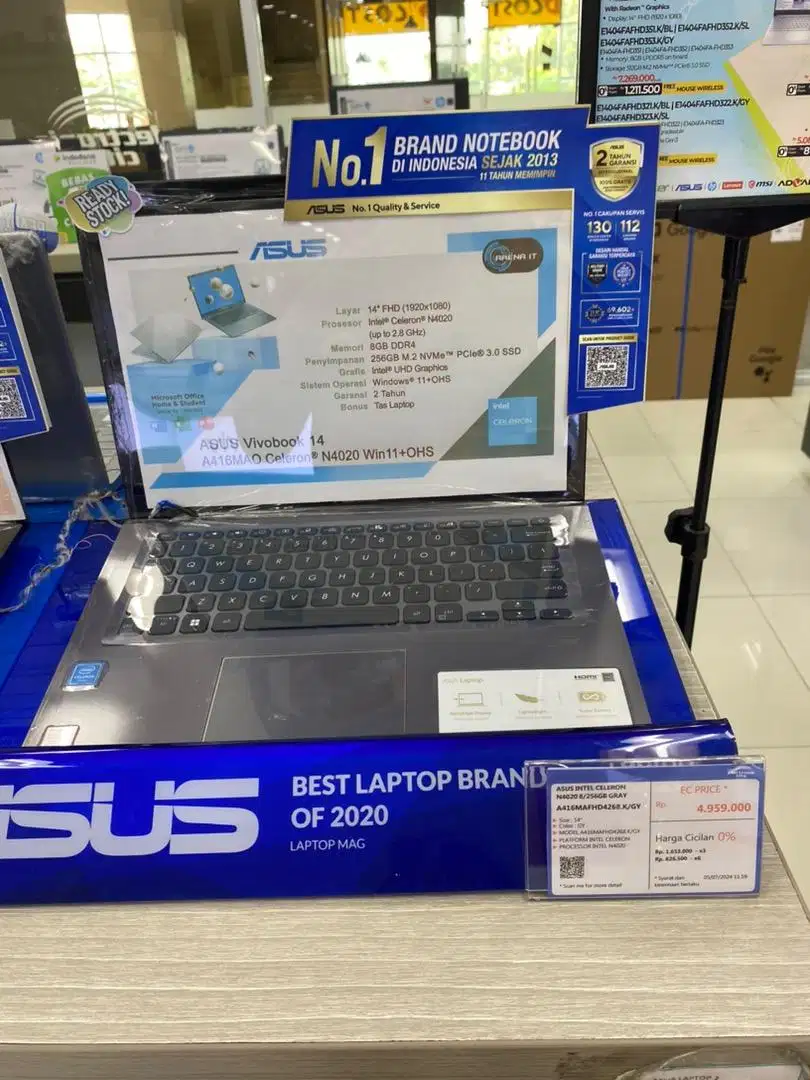 Bunga 0% Laptop Asus