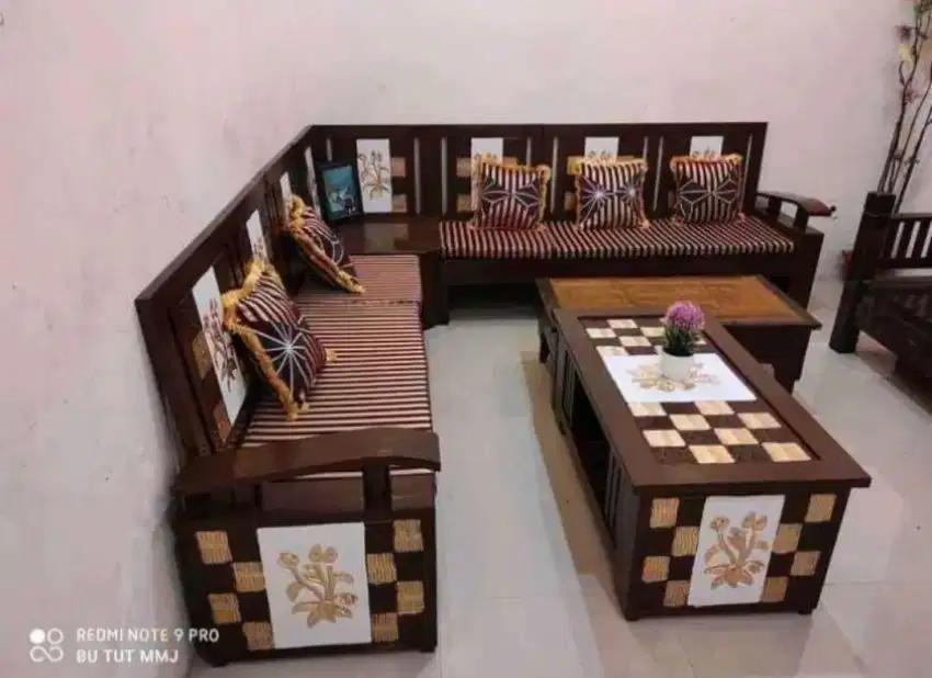 Kursi tamu minimalis jati