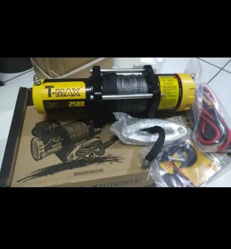T-MAX Electric Winch ATW-2500 12 Volt (Untuk motor ATV)