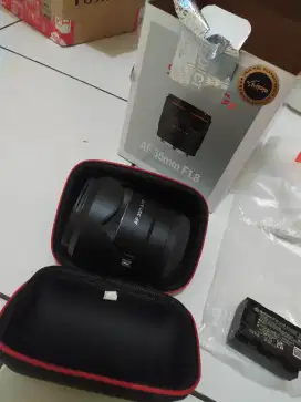 lensa samyang 35mm F1.8 + uv Filter sony fullframe baru buka dus