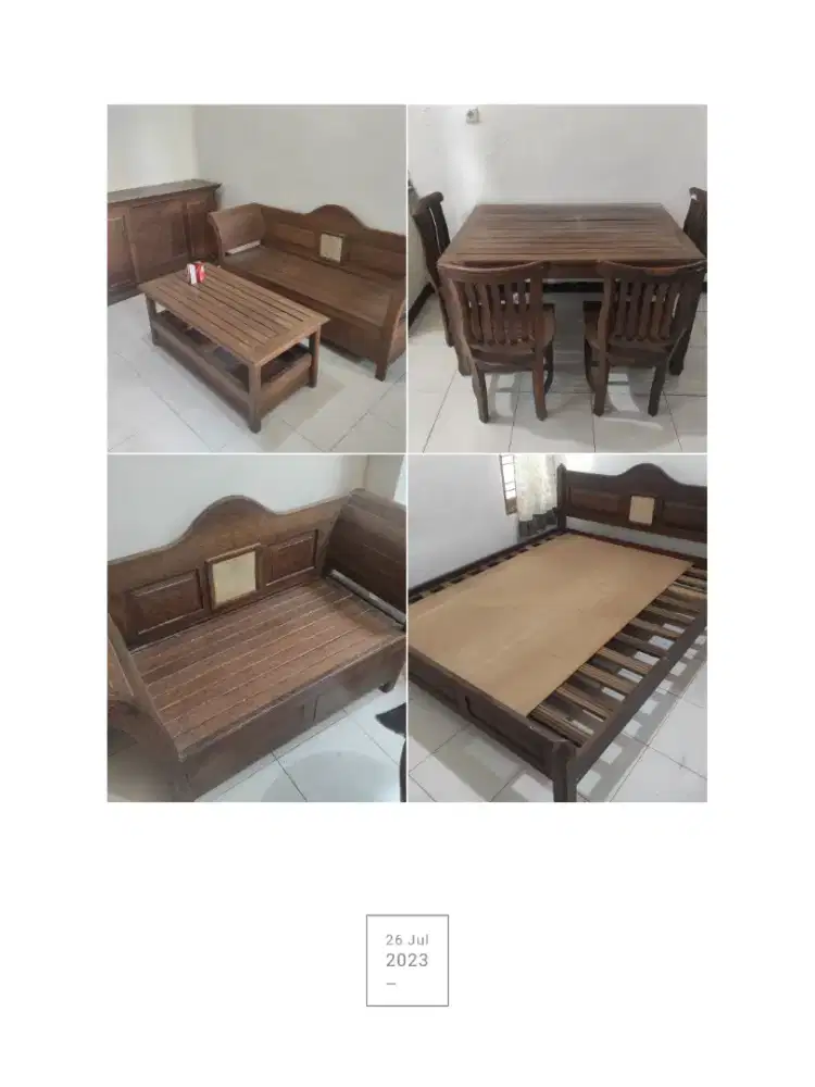 Furniture rumah mebel kayu jati glugu export