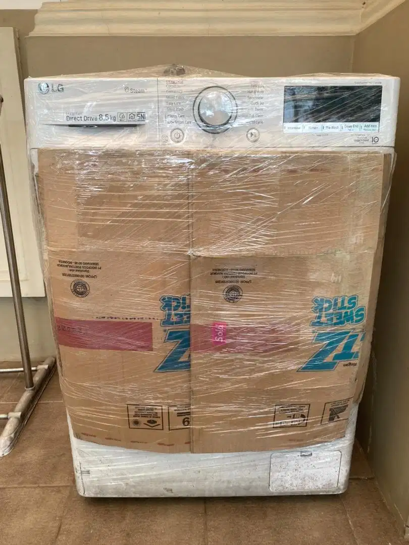 Mesin cuci  LG inverter 8.5Kg Steam