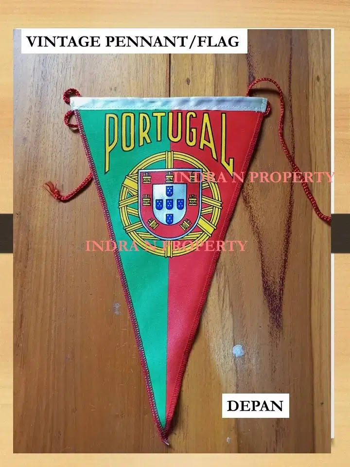 PENNANT FLAG SOUVENIR BANNER BENDERA VINTAGE- PORTUGAL