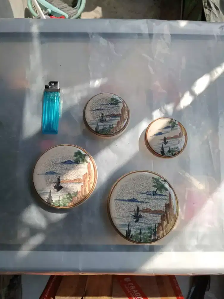 Pajangan dinding antik set 4 pcs