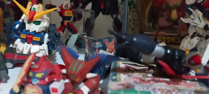 Mainan robot gundam, mazinger, pokemon