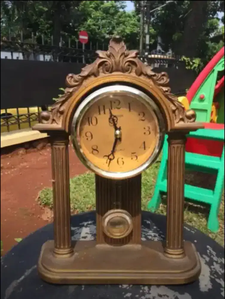 Jam Bandul Vintage Rhythm Japan kondisi nyala