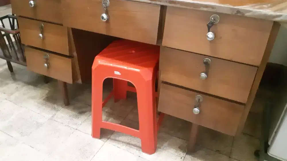 meja kayu galaxy golden