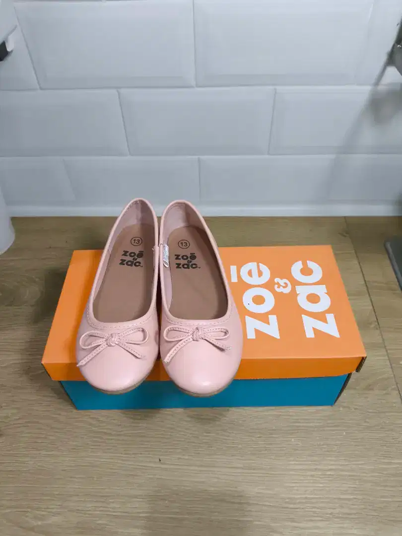 Zoe & Zac Flat Shoes Ribbon Pink