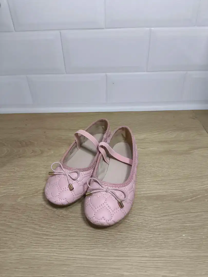 Flat Shoes Ribbon Peach Max Fashion