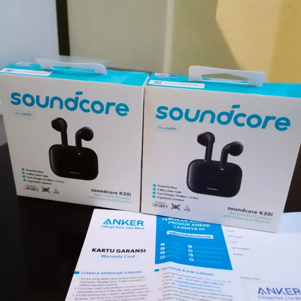 TWS Soundcore K20i Warna Hitam