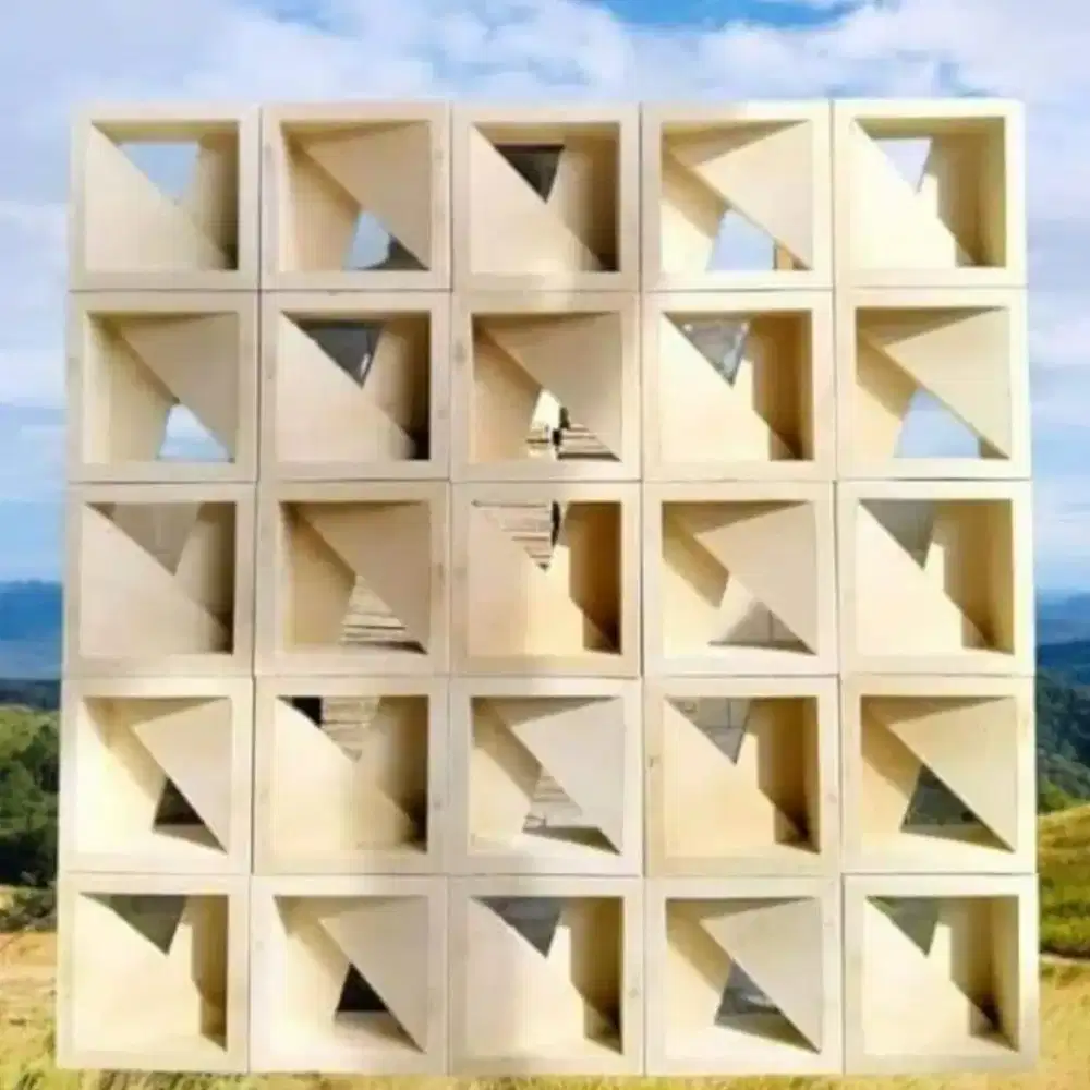 Roster beton minimalis/Loster putih