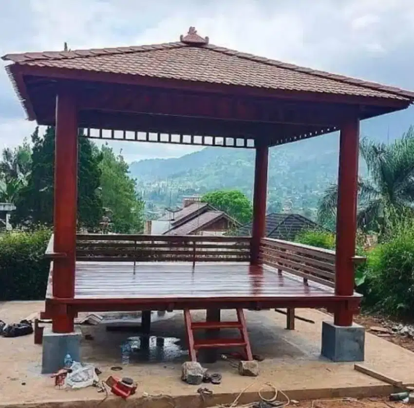 saung gazebo 3 meter