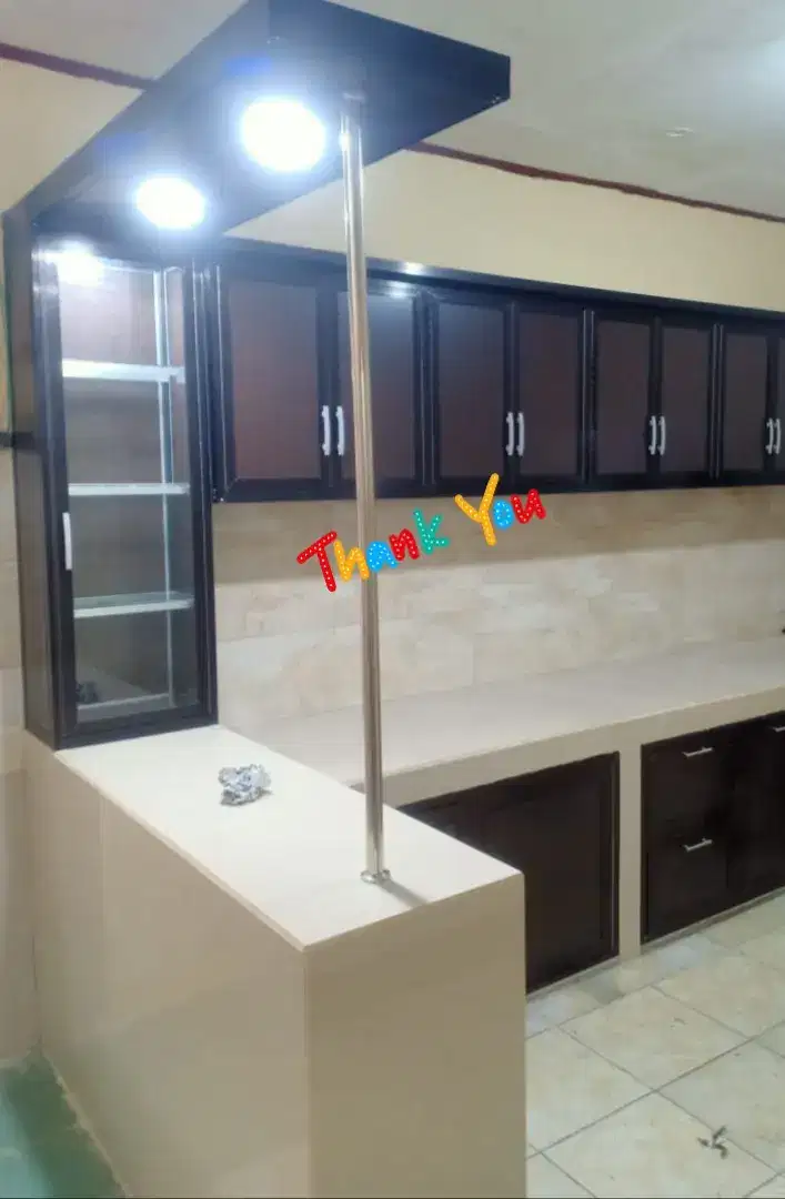 Kitchen set bahan aluminium acp anti rayap anti kerpos kuat api