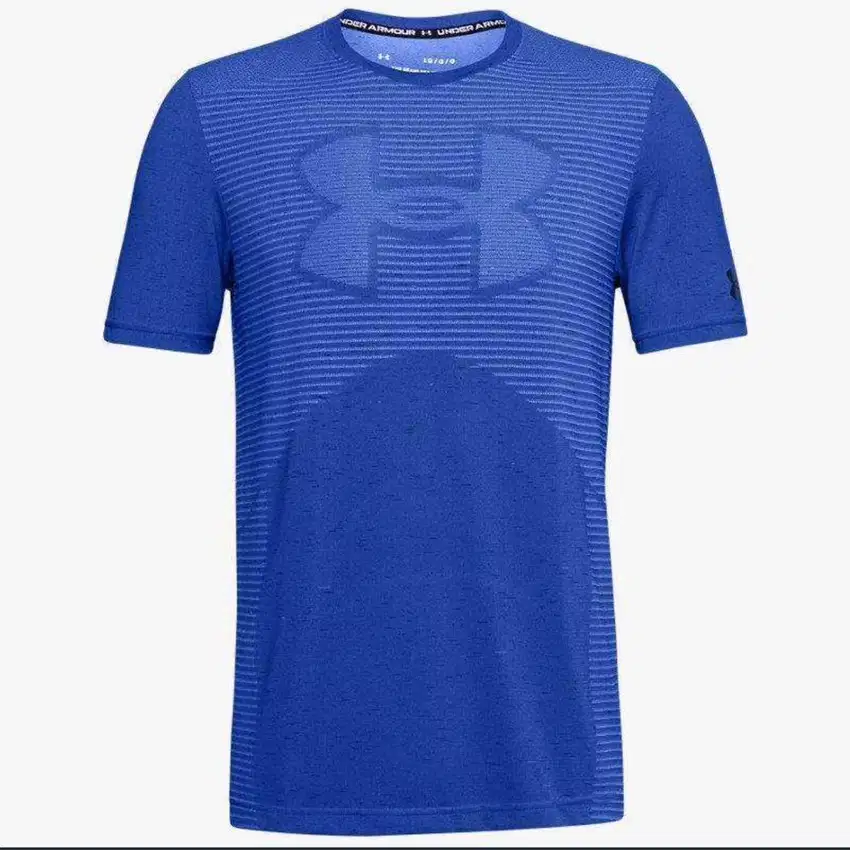 Under Armour Kaos Tangan Pendek Pria UA Seamless Logo Short Sleeve