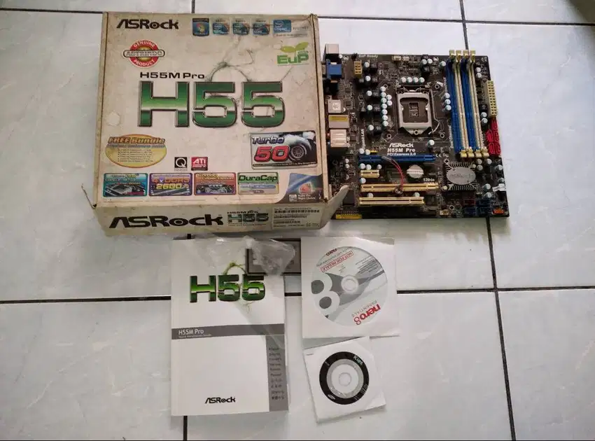 motherboard asrock h55m pro, memory gskill ddr3, cpu core i3 530