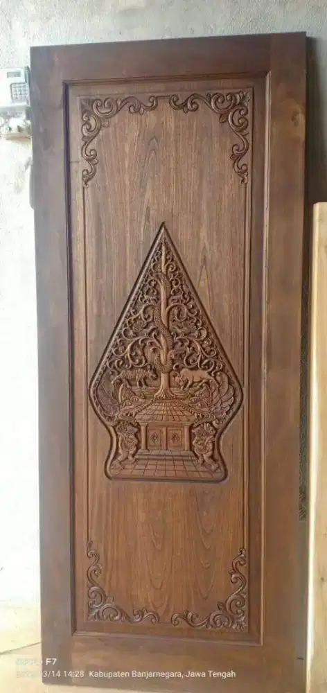 Pintu / Kori ukir kayu jati