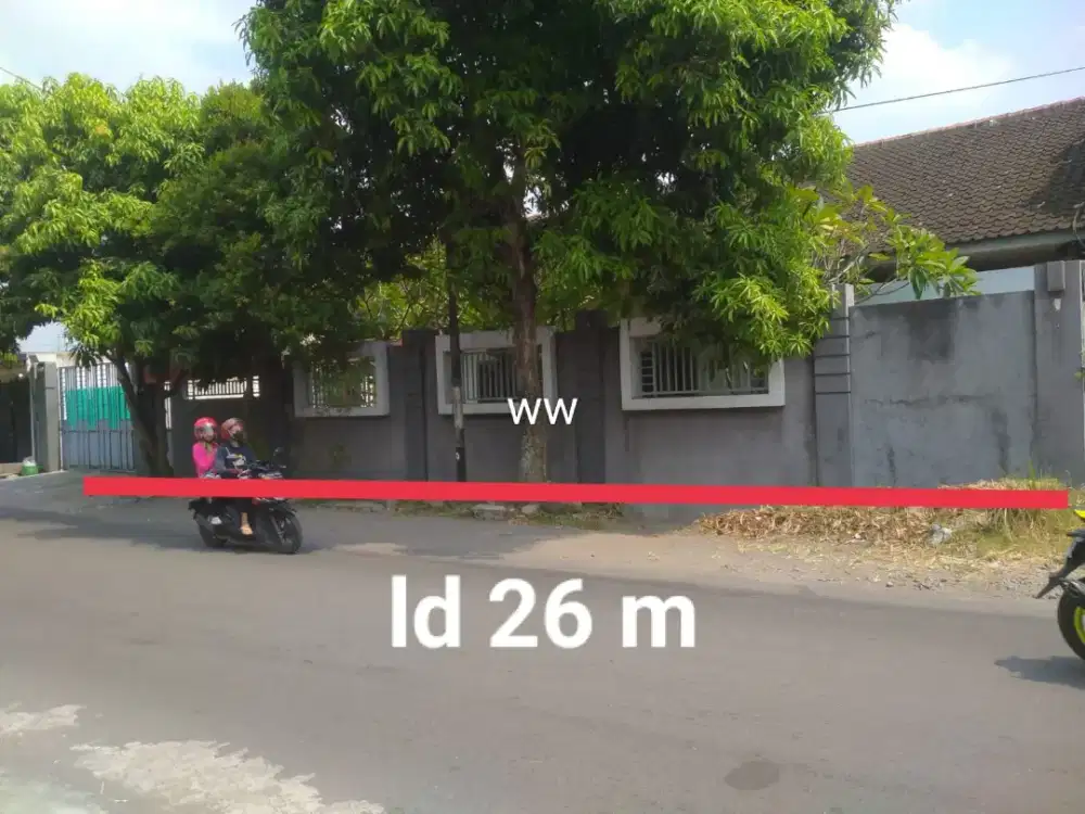 Jual rumah dekat UMS luas 600mtr ld 26mtr hrg 6Myd nego