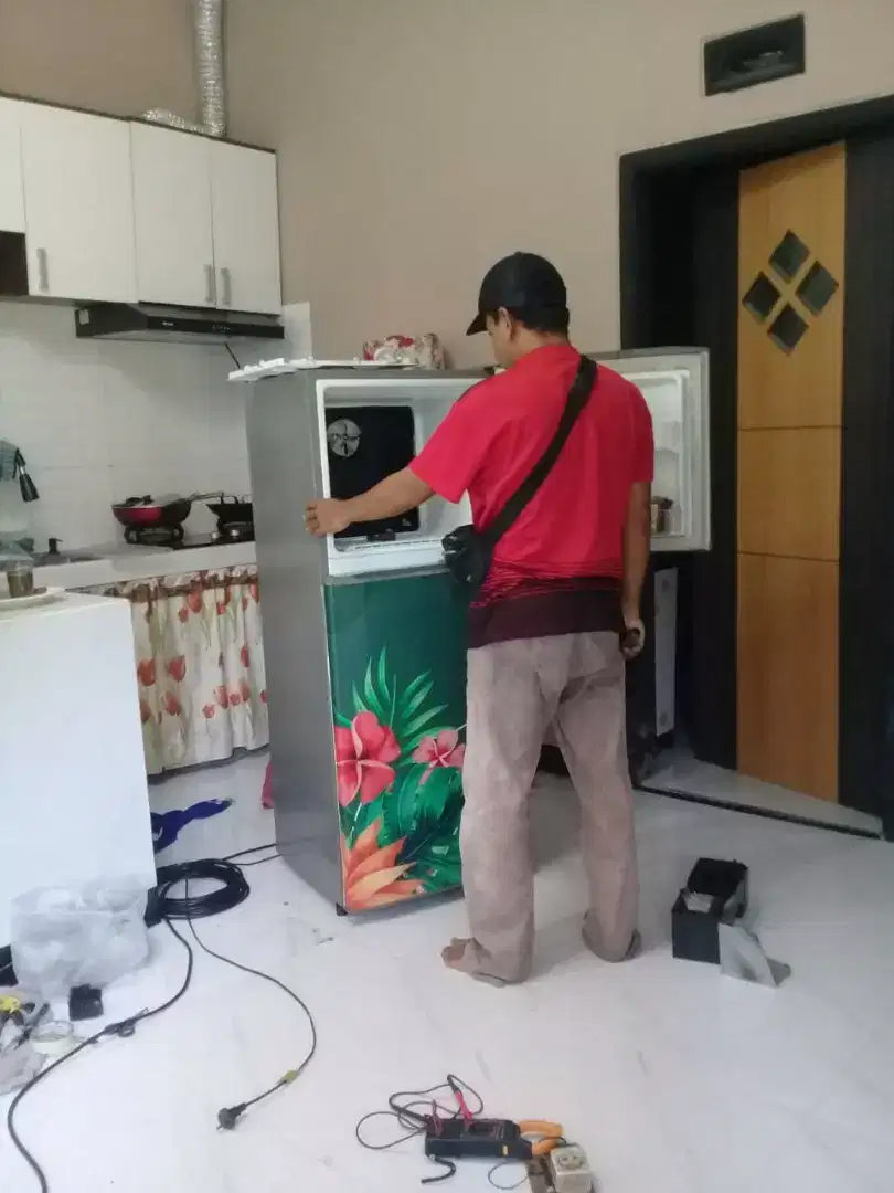 Service kulkas Sanyo kipas angin mcuci