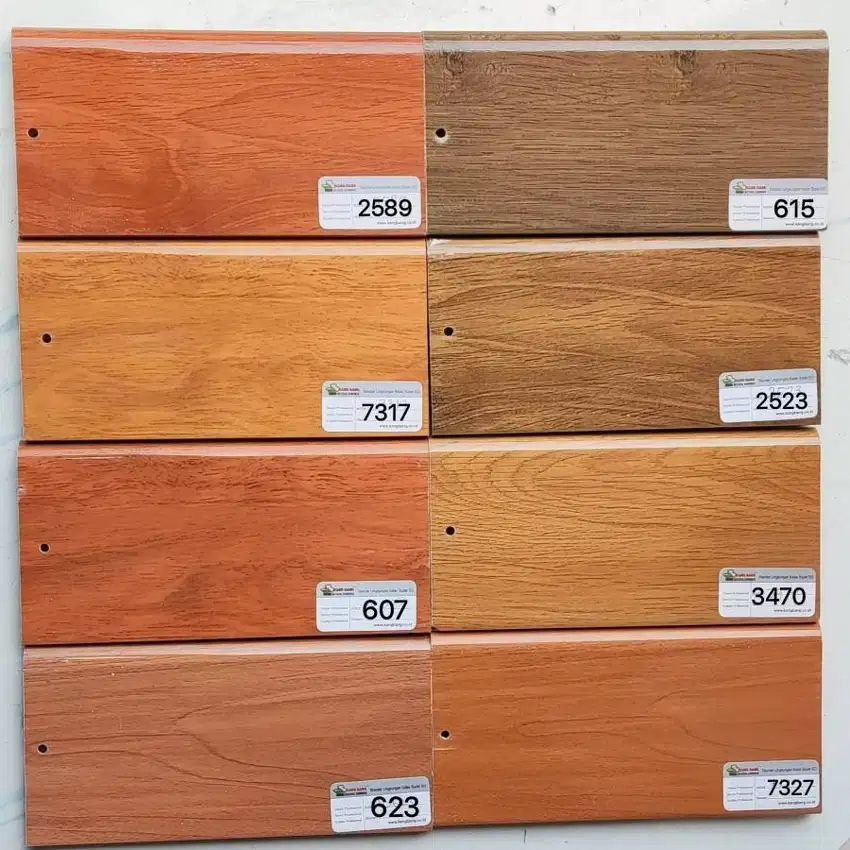 LIST PVC PLINT/LIST PLANK/SKIRTING LIST LANTAI KAYU LANTAI VINYL 2.4M