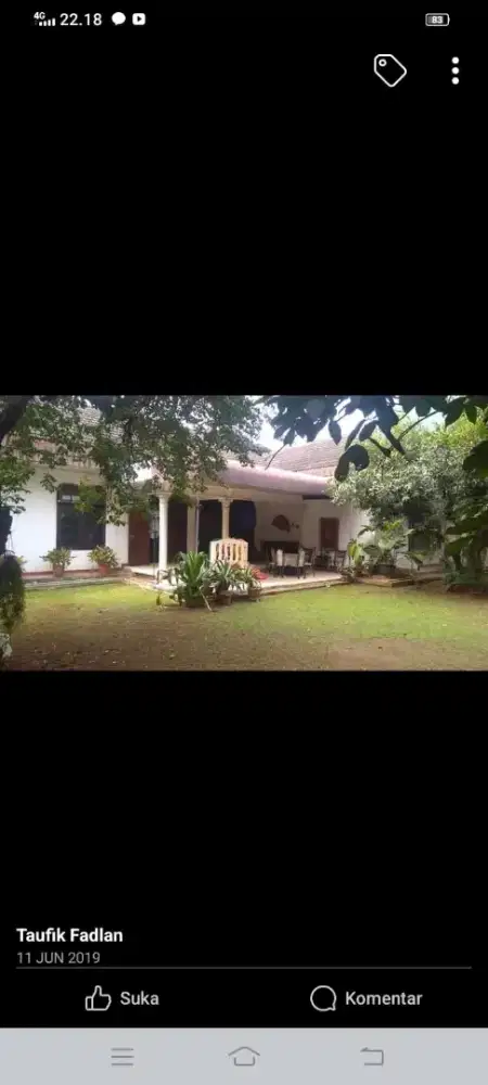 Rumah dijual jakarta timur halaman luas