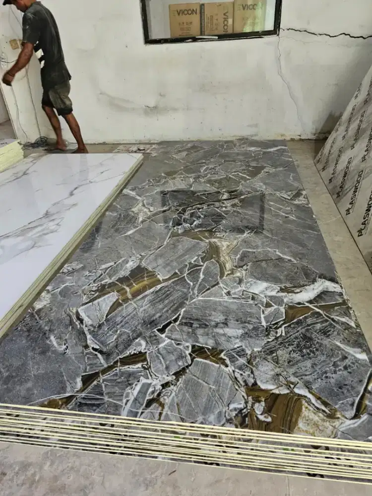 Wallboard PVC Marble Uk. 290x122cm Tebal 8mm