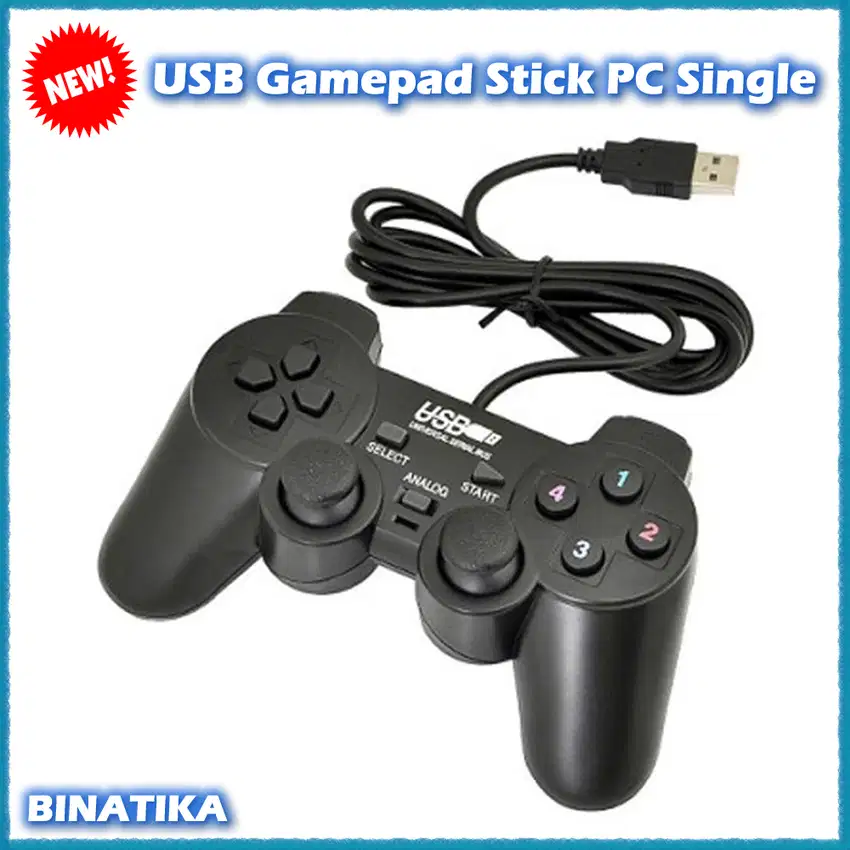 Joystick USB Stick PC Single Hitam / USB Gamepad Single