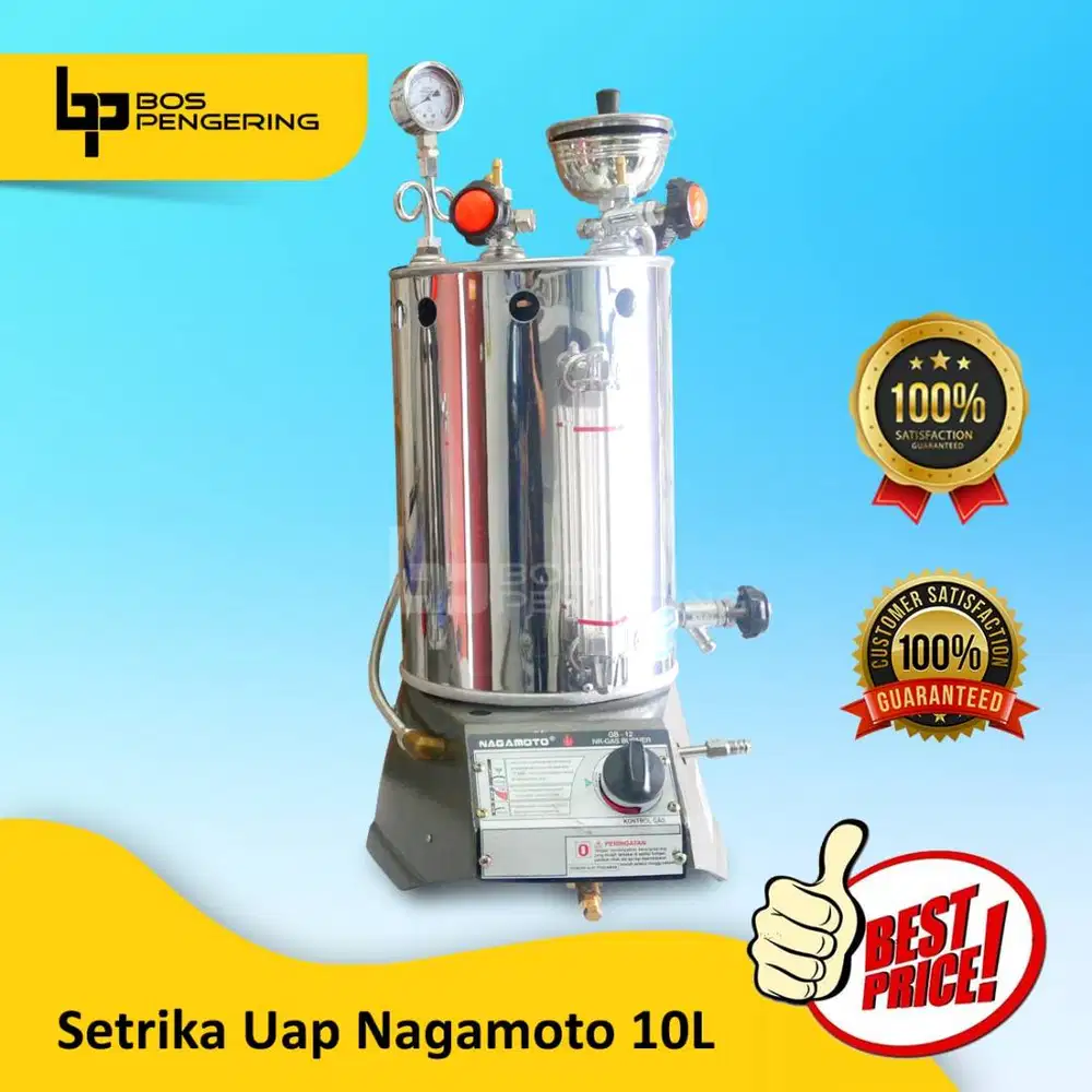 Mesin Setrika Uap Boiler merk Nagamoto 10 Liter Mesin Steamer Laundry