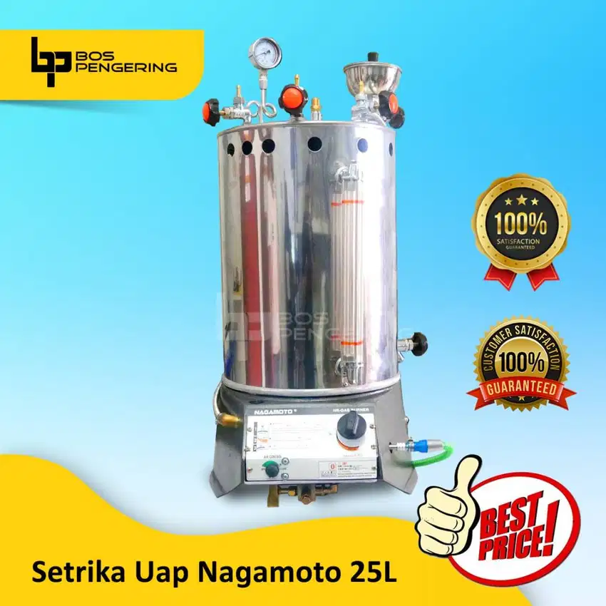 Mesin Setrika Uap Boiler merk Nagamoto 25 Liter Mesin Steamer Uap