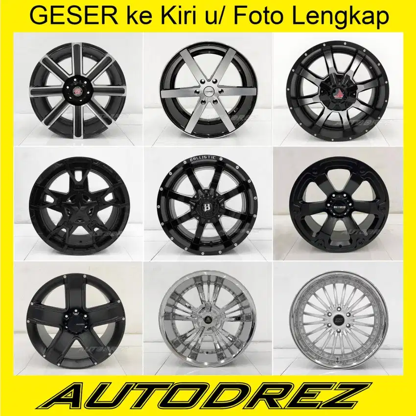 Velg Pajero Fortuner Hummer Prado R 20 22 24 R20 R22 R24 PCD 6x139 2