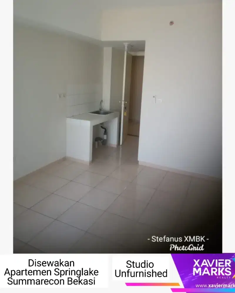Disewakan Apartemen Springlake Summarecon Bekasi Studio Unfurnished