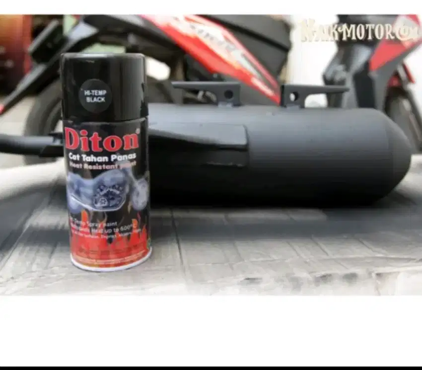 Cat semprot Diton hitam doff anti panas