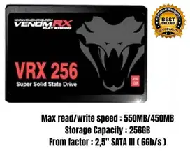 Promo SSD (Solid State Drive) VenomRX 256GB