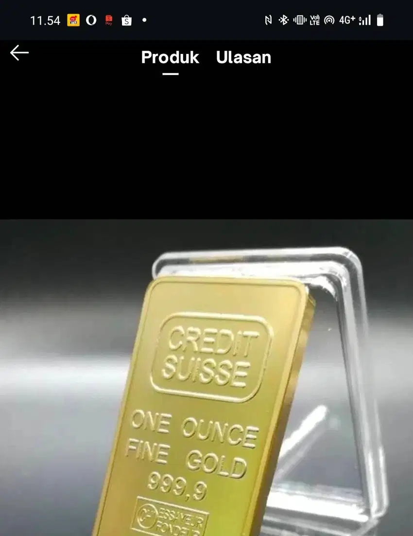 Emas credit suisse 999.99 1oz