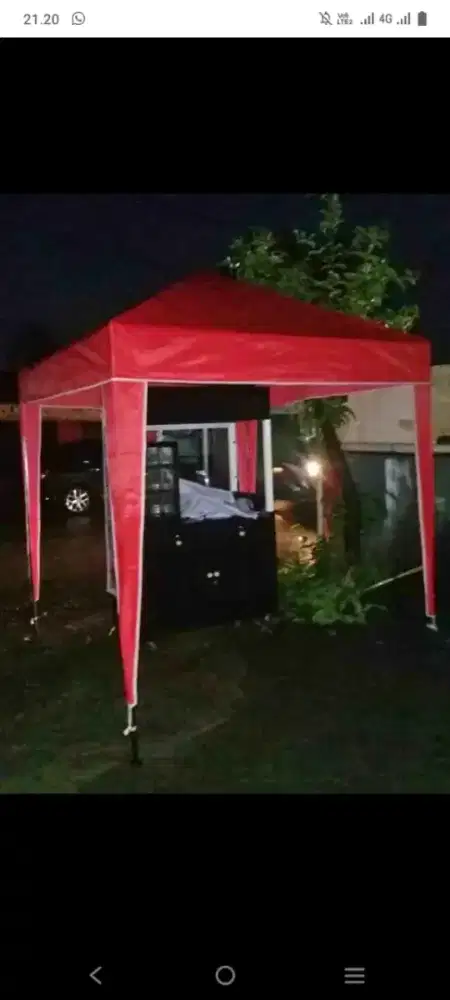 Tenda jualan nya siap kirim ya