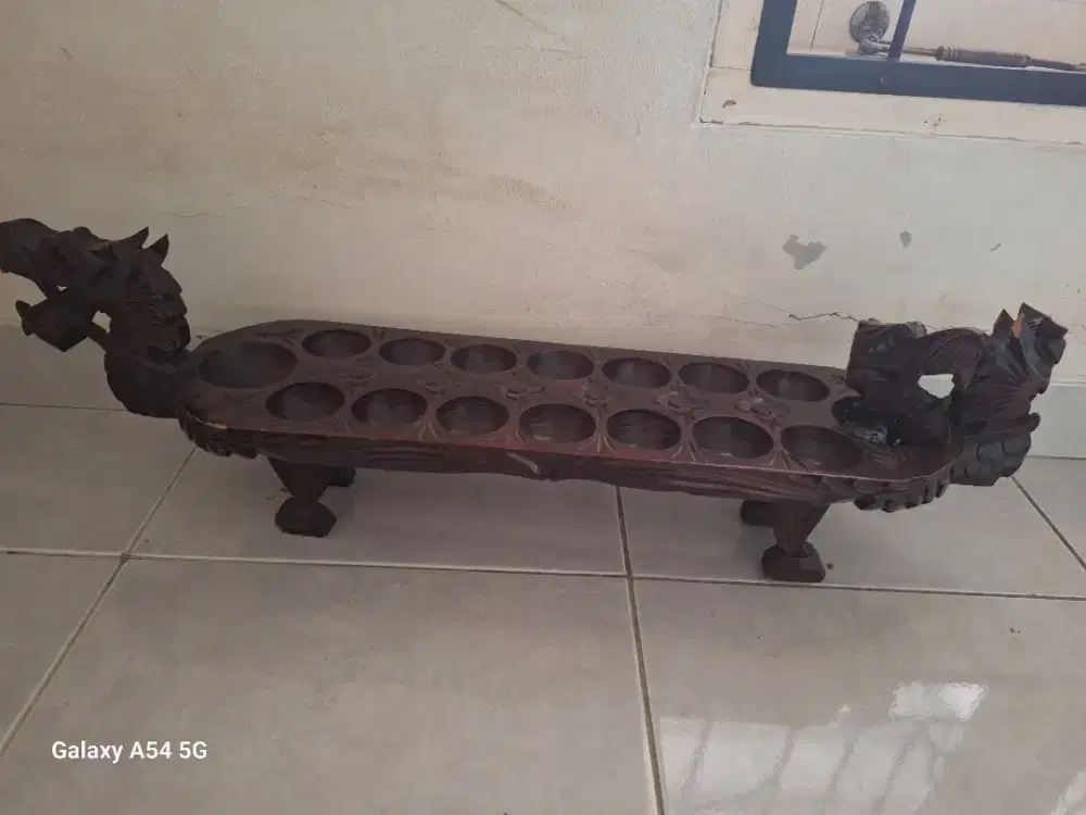 Dakon Kepala Naga Asli Kayu Jati Full Ukiran