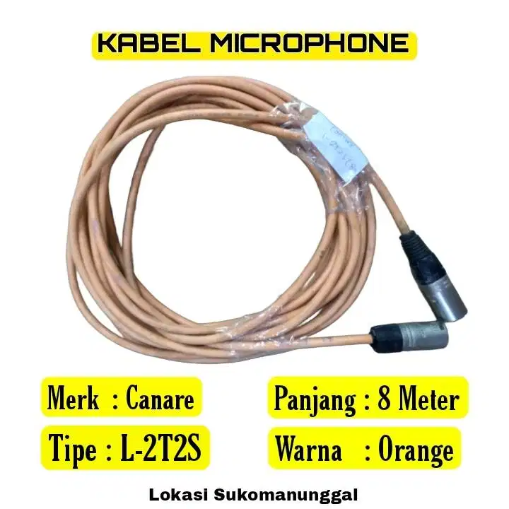 Kabel Canare XLR Male Male Neutrik Sukomanunggal