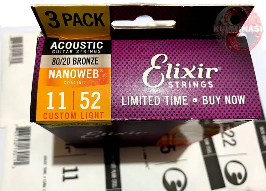 SENAR ELIXIR ORIGINAL Nanoweb 80/20 Bronze Custom Light Acoustic