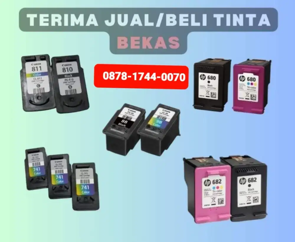 Terima Jual Beli Tinta Cartridge Toner Baru &Bekas