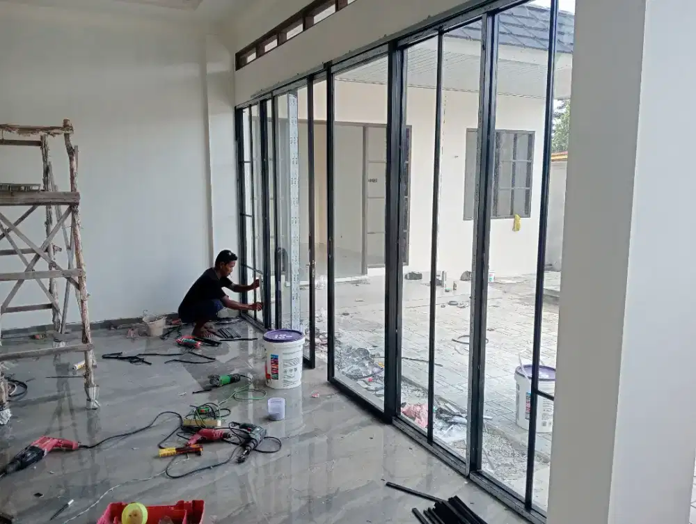 Kusen aluminium pintu  jendela