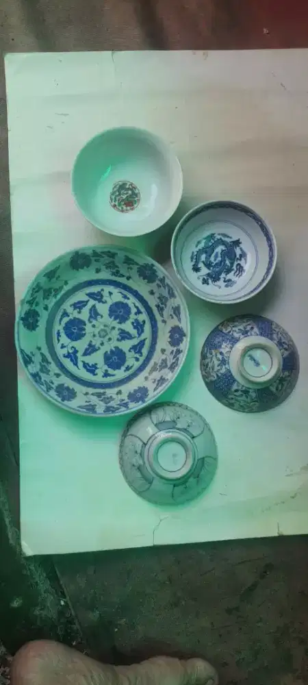 Barang Antik Piring Dinasti Cina + Pass MangkokTerawat