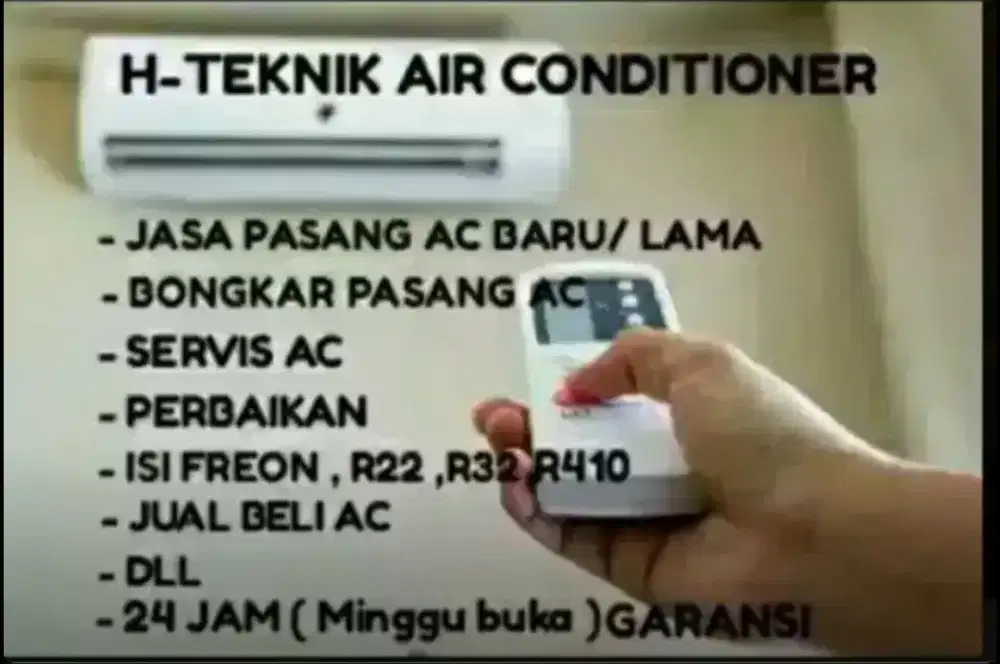 Bongkar pasang // pasang ac // isi freon //24 jam