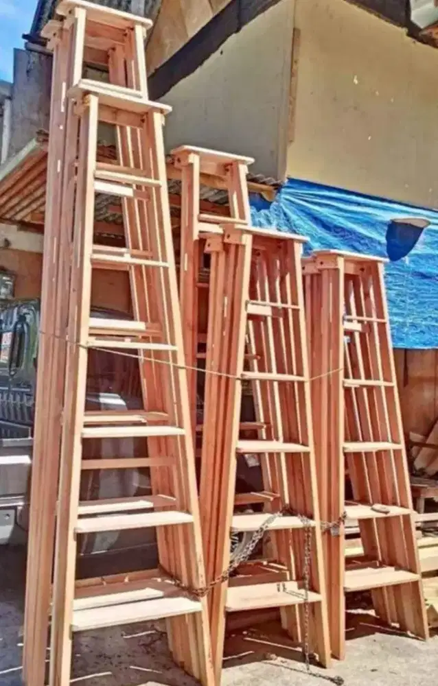 Jual tangga lipat kursi bambu dan laen2