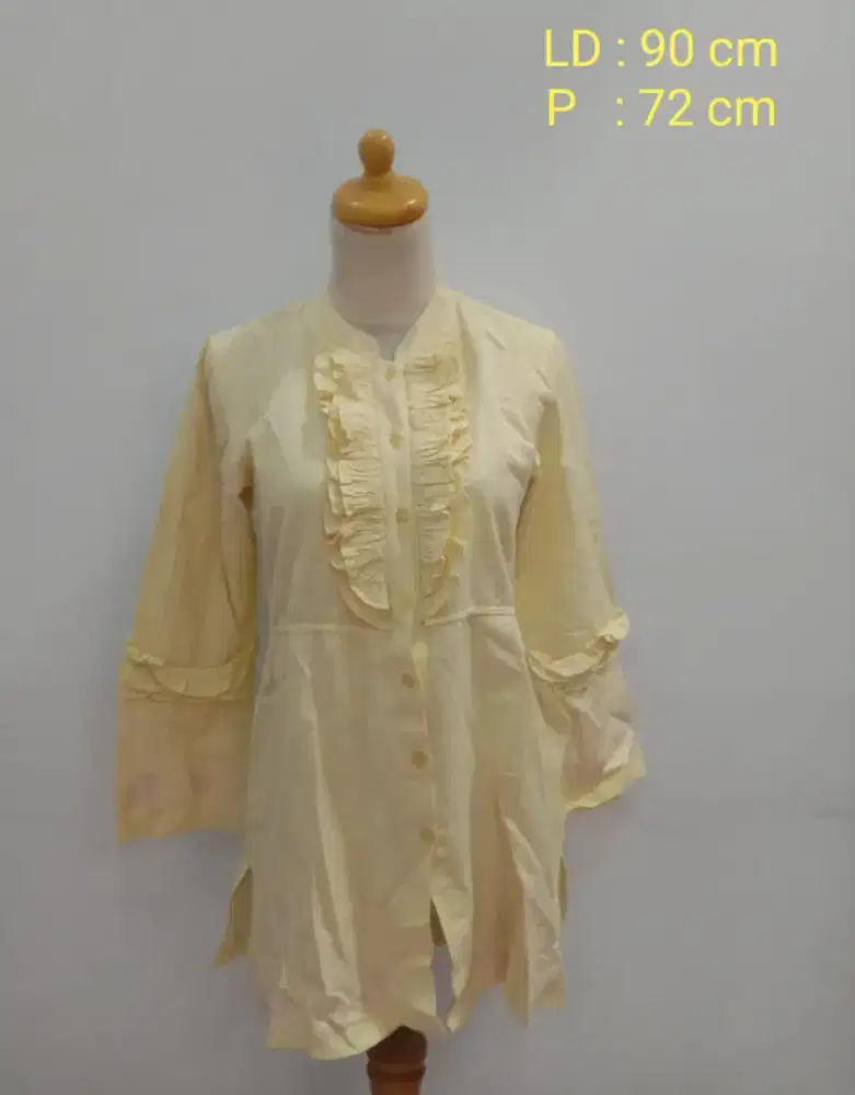 Kemeja Tunik Dengan Rempel Preloved