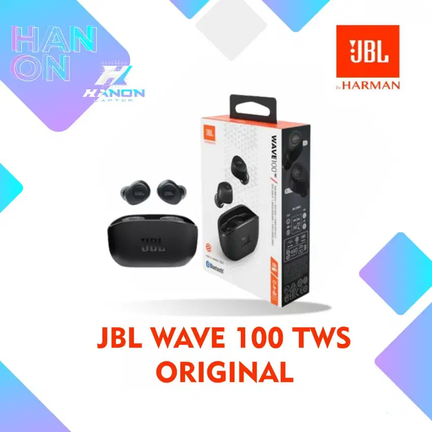 JBL WAVE 100 Earphone Bluetooth TWS Airbuds Headset JBL Wireless ORIGI