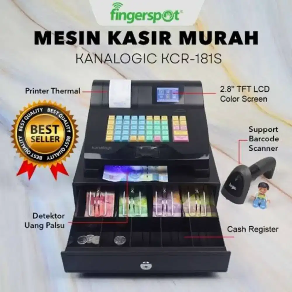 Mesin Kasir Cash Register Kanalogic KCR 181S